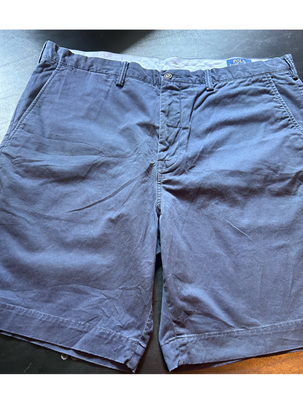Ralph Lauren Navy Flat-Front Men’s Chino Shorts